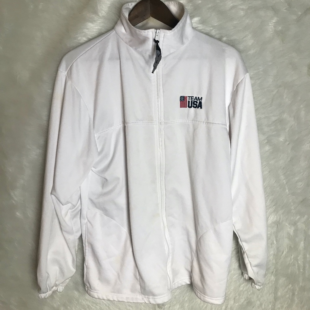 Team USA Olympic Committee Thermal Jacket White